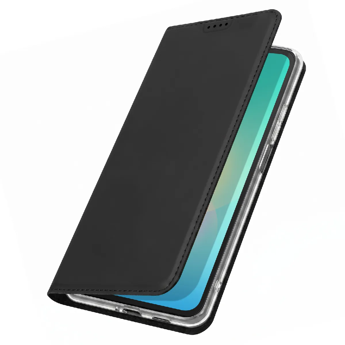 Étui Pour Galaxy A27 Série Skin Pro Avec Porte-carte Et Support Vidéo Noir Dux Ducis