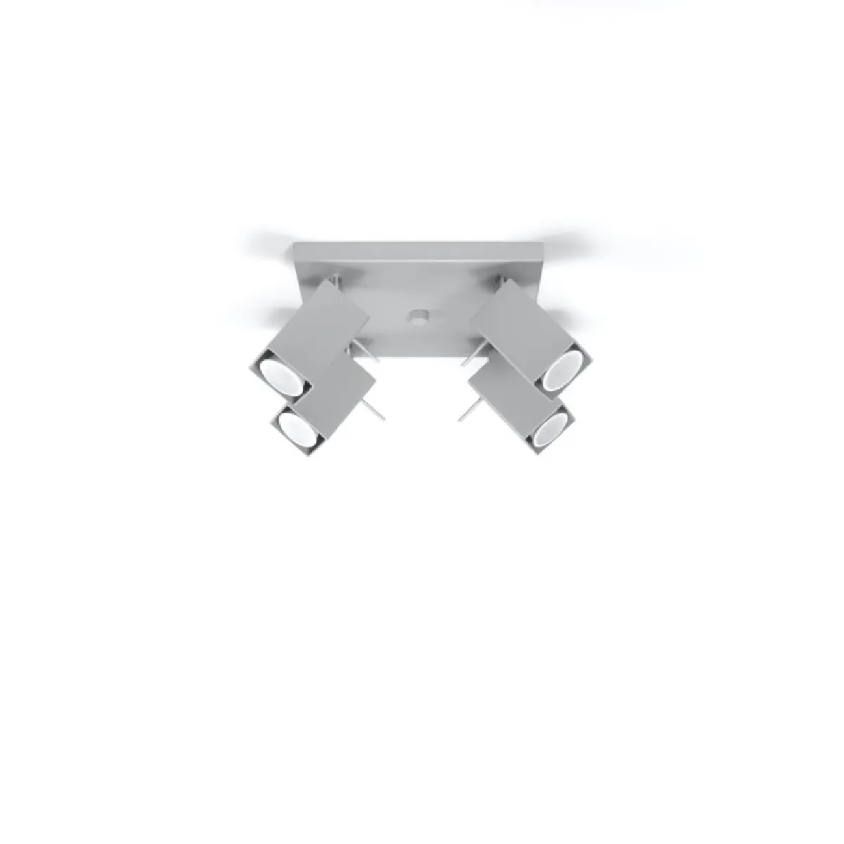 Plafonnier Norayra 4 gris 16 x 25 x 25( h x l x P en cm )
