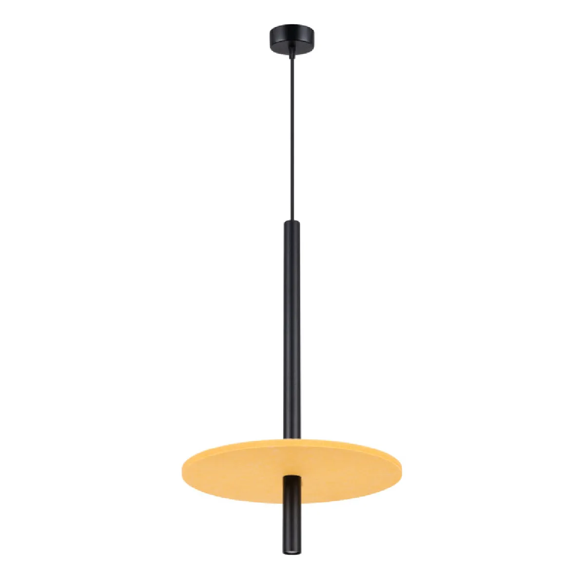 Lampe suspendue FELTRO 1 noir/jaune 126 x 30 x 30( h x l x P en cm )