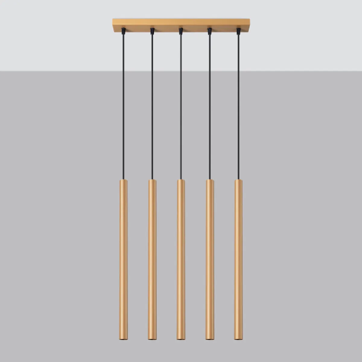 Lampe suspendue Noraaeen 5L or 110 x 45 x 5( h x l x P en cm )