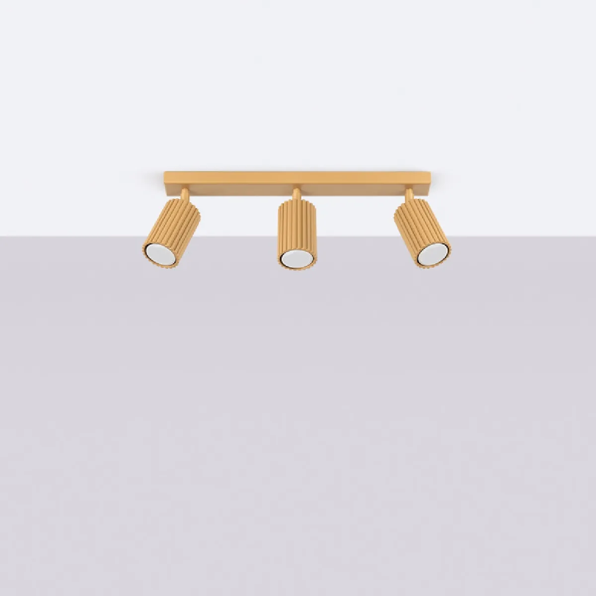 Plafonnier Elaen 3L or 16.5 x 45 x 6.5( h x l x P en cm )
