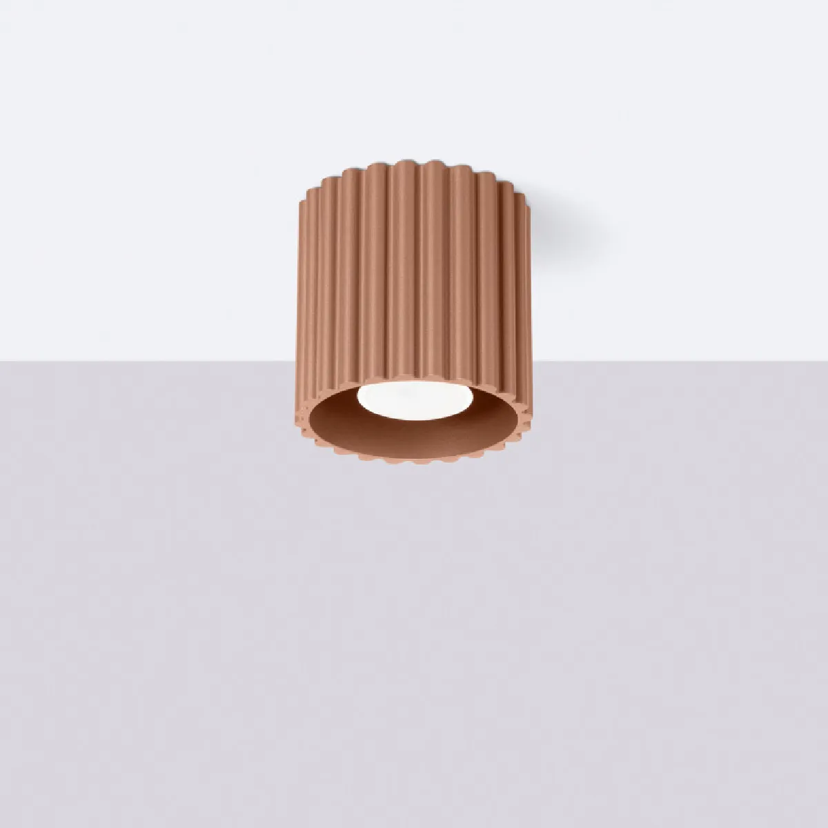 Plafonnier AURA 1 moka GU10 10 x 10 x 10( h x l x P en cm )