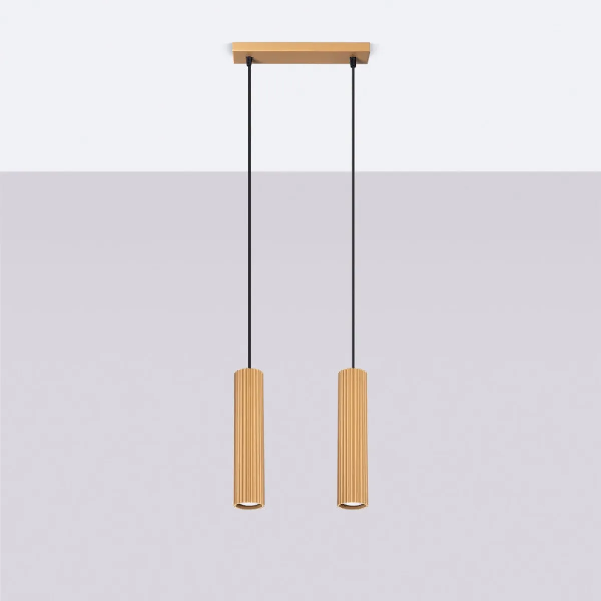 Lampe suspendue Elaen 2 or 90 x 30 x 6.5( h x l x P en cm )
