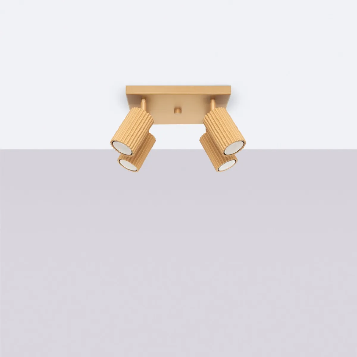 Plafonnier Elaen 4 or 16.5 x 25 x 25( h x l x P en cm )