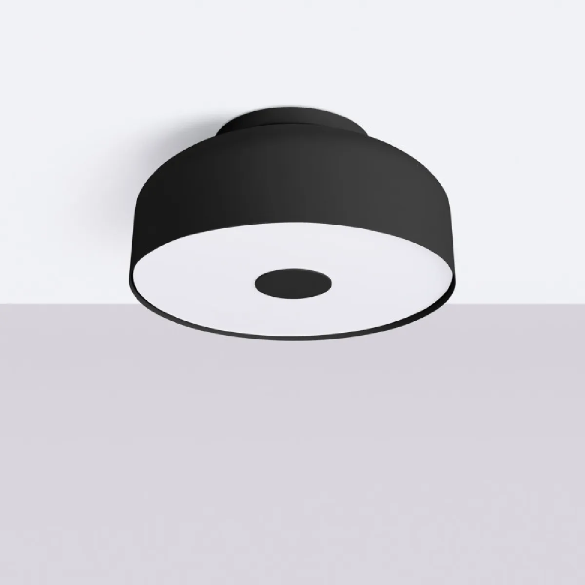Plafonnier OMIQ noir 15 x 30 x 30( h x l x P en cm )