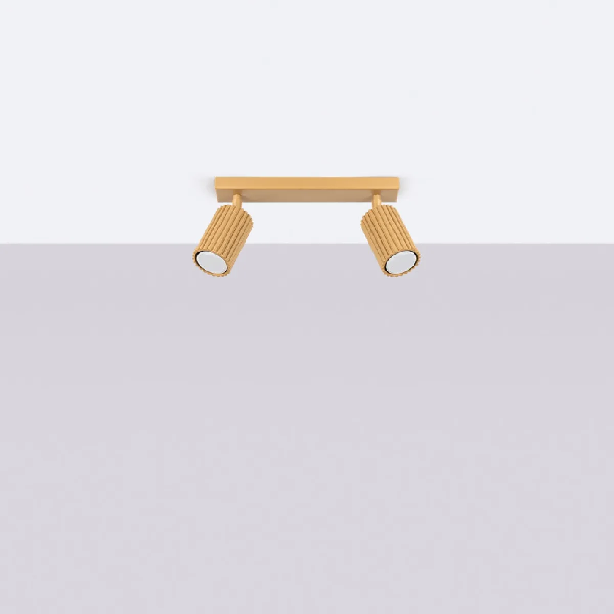 Plafonnier Elaen 2 or 16.5 x 30 x 6.5( h x l x P en cm )