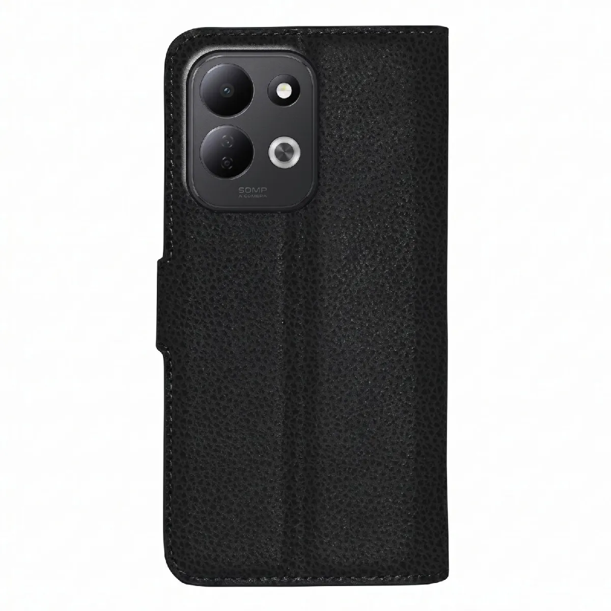 Zanaé Étui Portefeuille pour Xiaomi Redmi 17 Fermeture Magnétique avec Effet Grainé Noir
