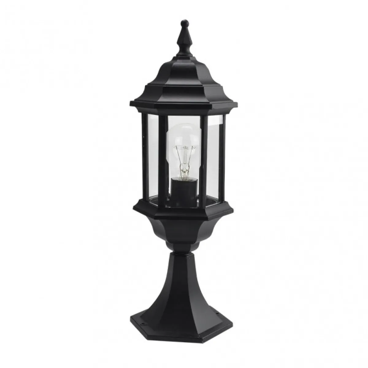 Abrila Pollux Applique Mural Extérieur Classique 1×E27 IP44, Noir, 48,5X17X17 - Neuf