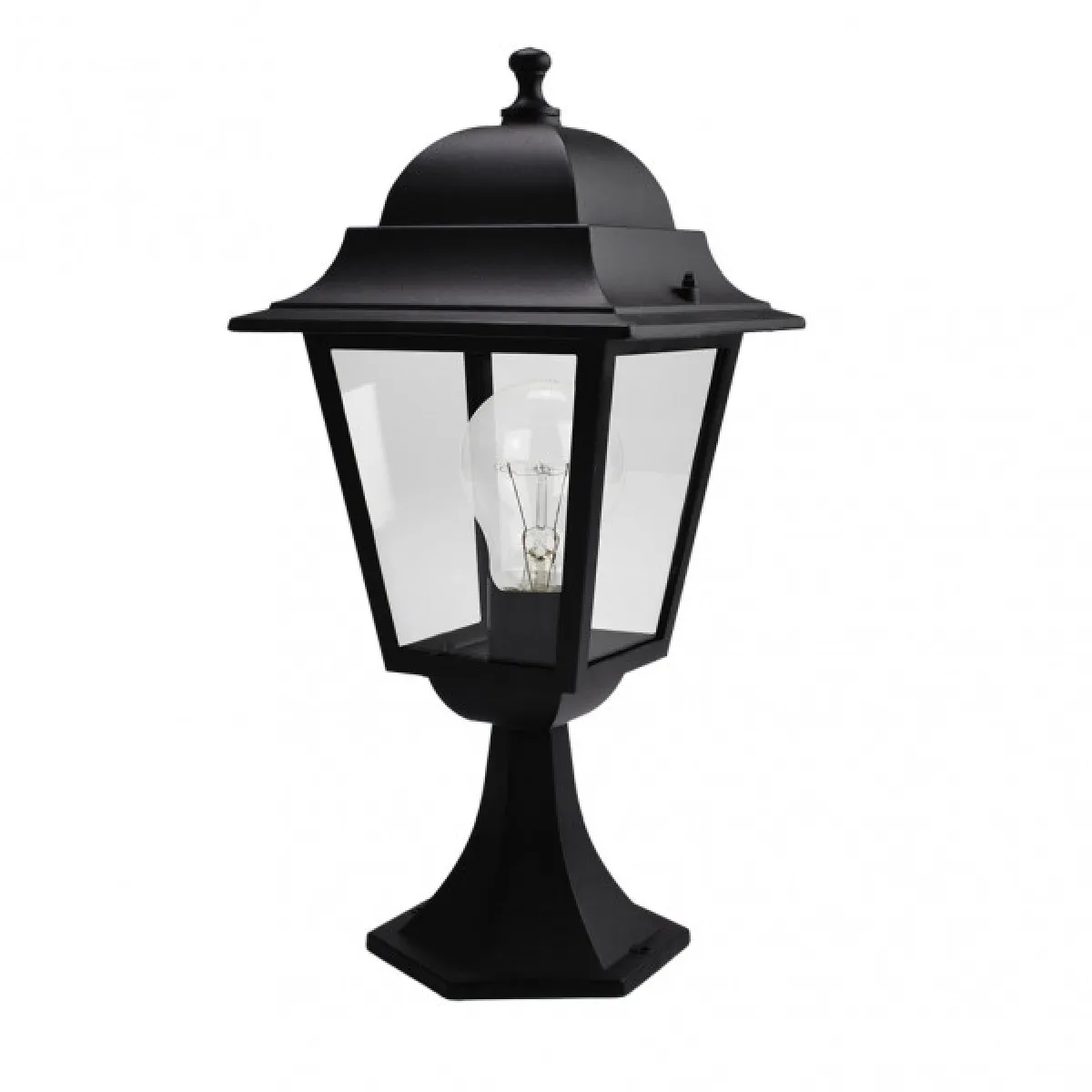 Abrila Spica Applique Mural Extérieur Classique 1×E27 IP44, Noir, 46X21,5X21,5 - Neuf
