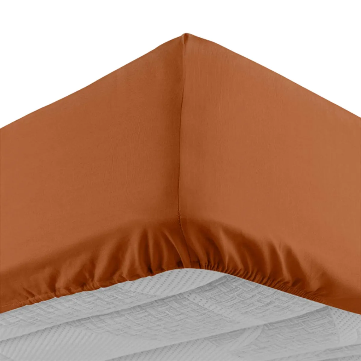 Drap Housse "lina" 90x190cm Caramel