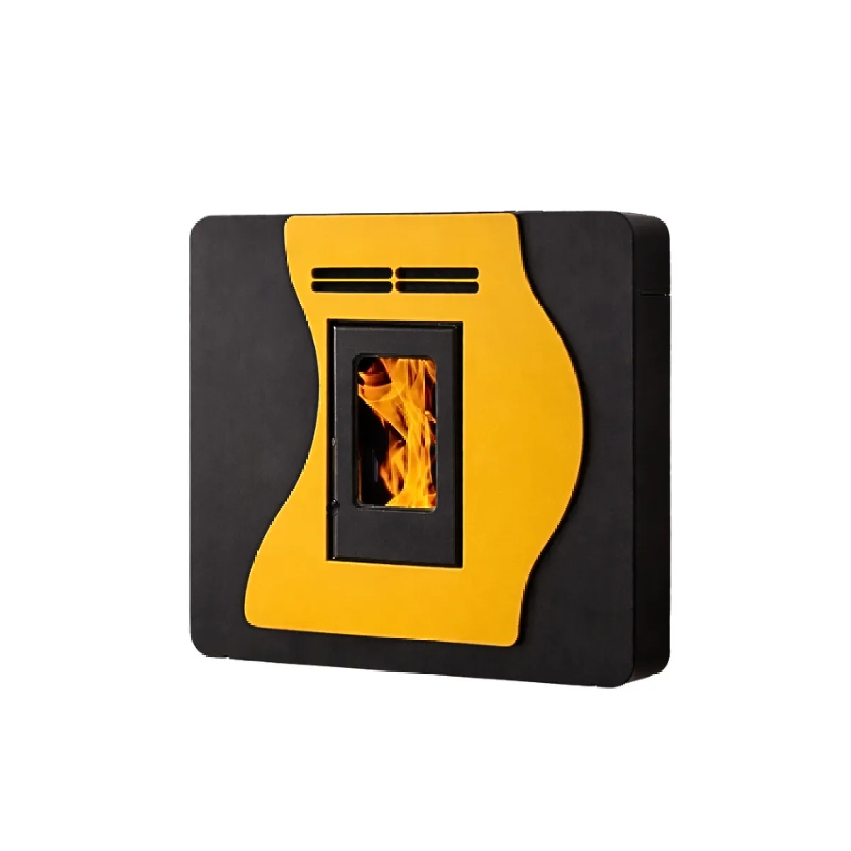 Poêle à granulés étanche CORINA 6 kW Mural - Jaune