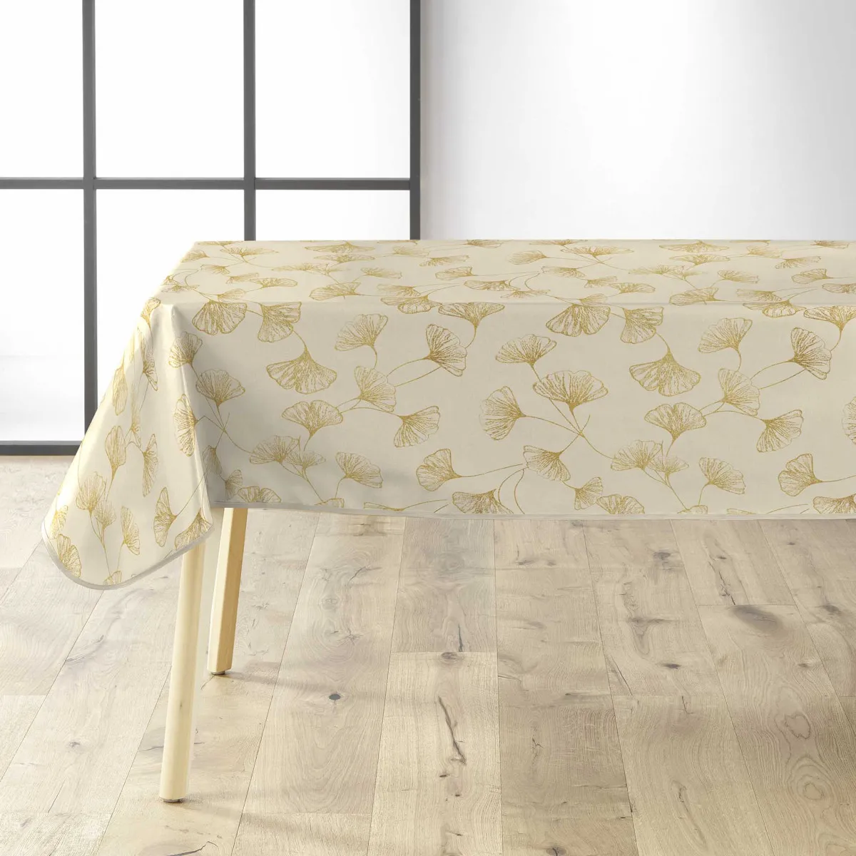 Nappe Toile Cirée "mado" 140x240cm Naturel