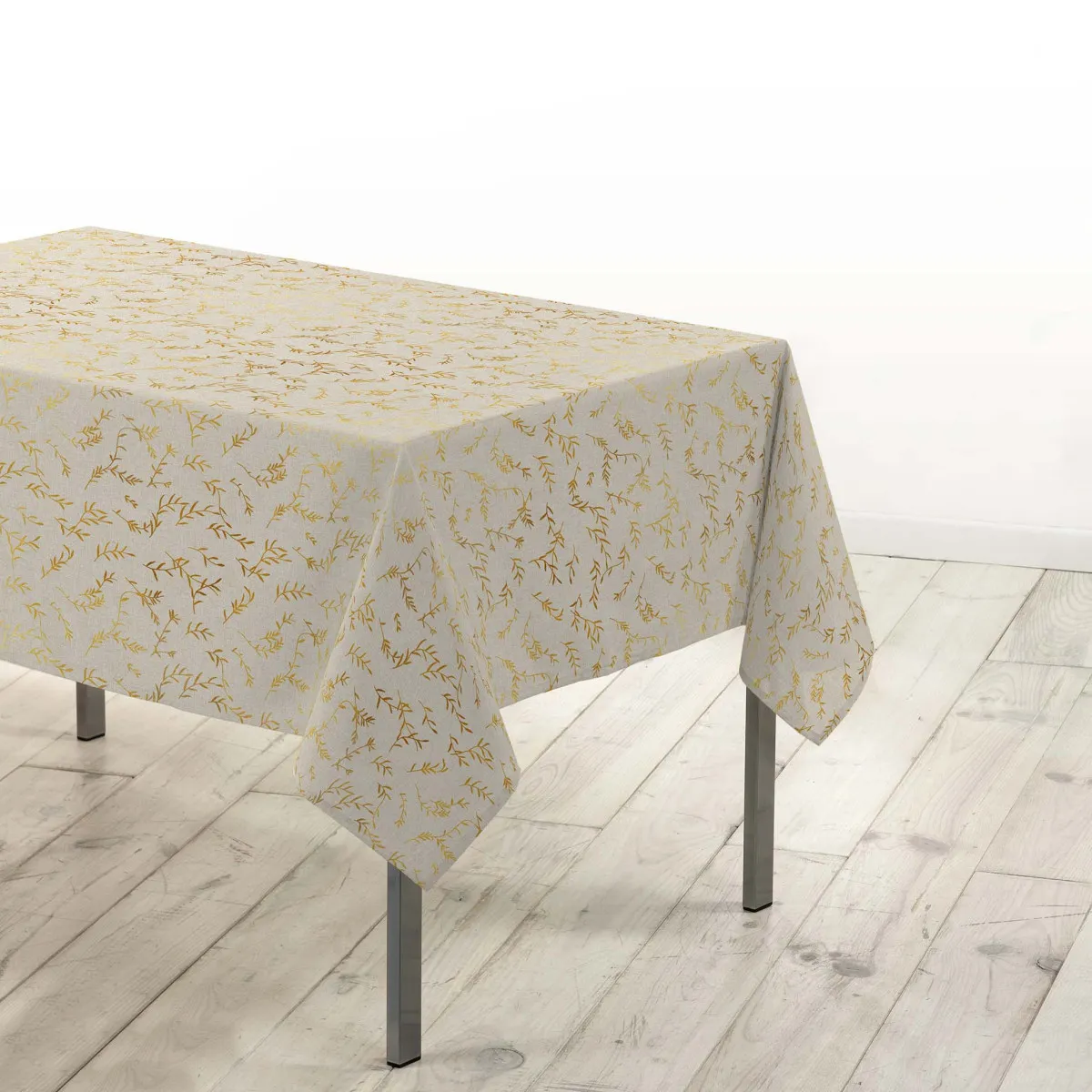 Nappe Antitache Rectangulaire "zoé" 140x240cm Naturel