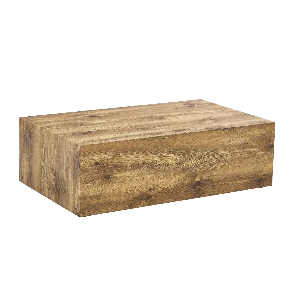 Table Basse Rectangulaire Avec Effet Bois, Avec Patins Antidérapants Et Silencieux, Matériau Mdf, 90×50×30 Cm