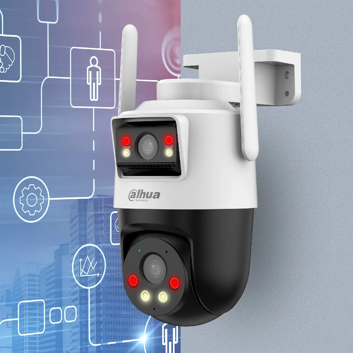 Dh-sd-p3d-3f-pv-4g-0400b-eur Dahua Technology Picoo Dual D1, Dh-p3d-3f-pv-4g Gsm Ip Caméra De Survei