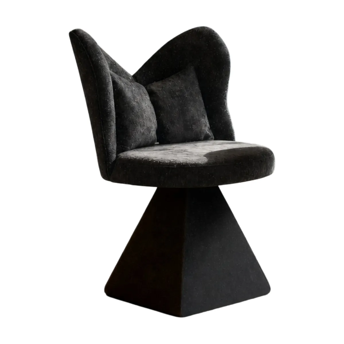 Chaise Chaise Papillon Pivotante pour Coiffeuse et Bureau - Design Confortable en Tissu - Noir