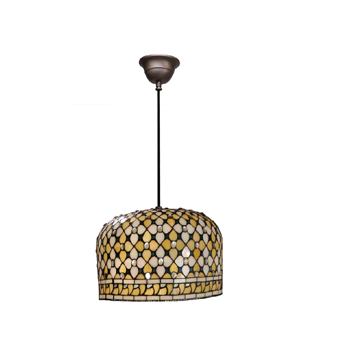 Suspension avec câble Tiffany série Quenn D-30 cm