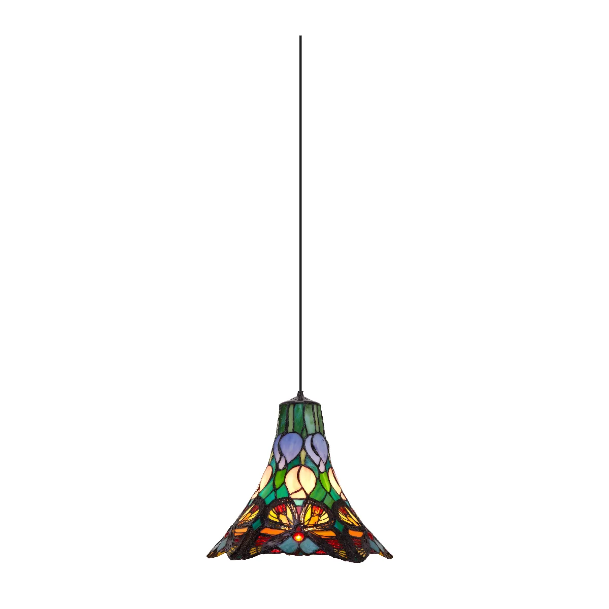 Suspension avec câble Tiffany série Butterfly D-25 cm