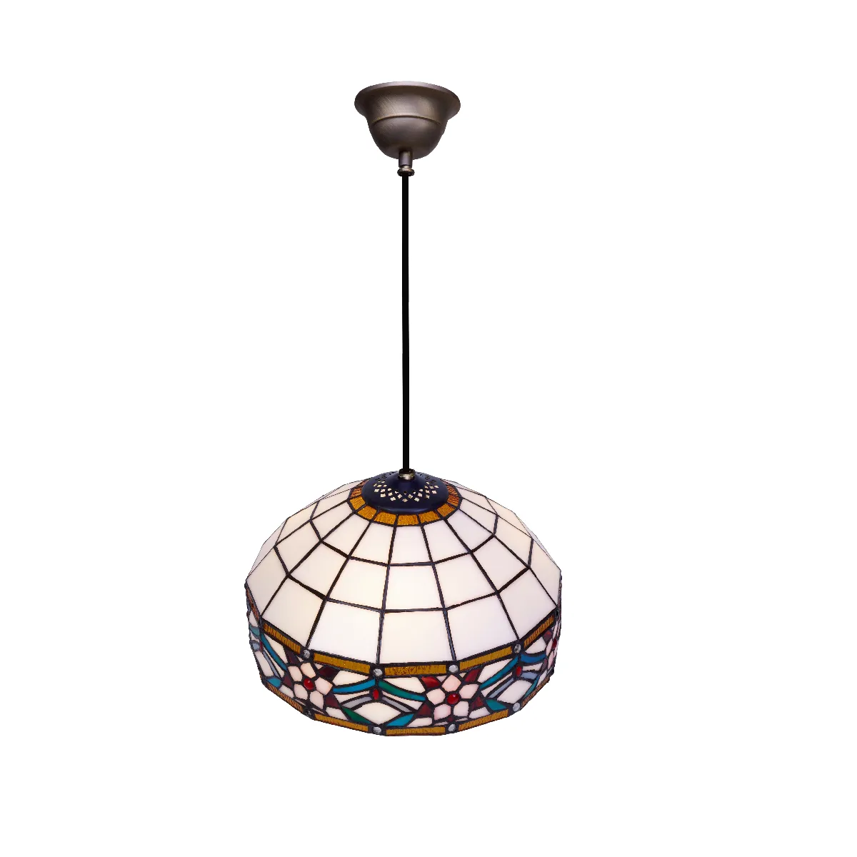 Suspension avec câble Tiffany série Museum D-30 cm
