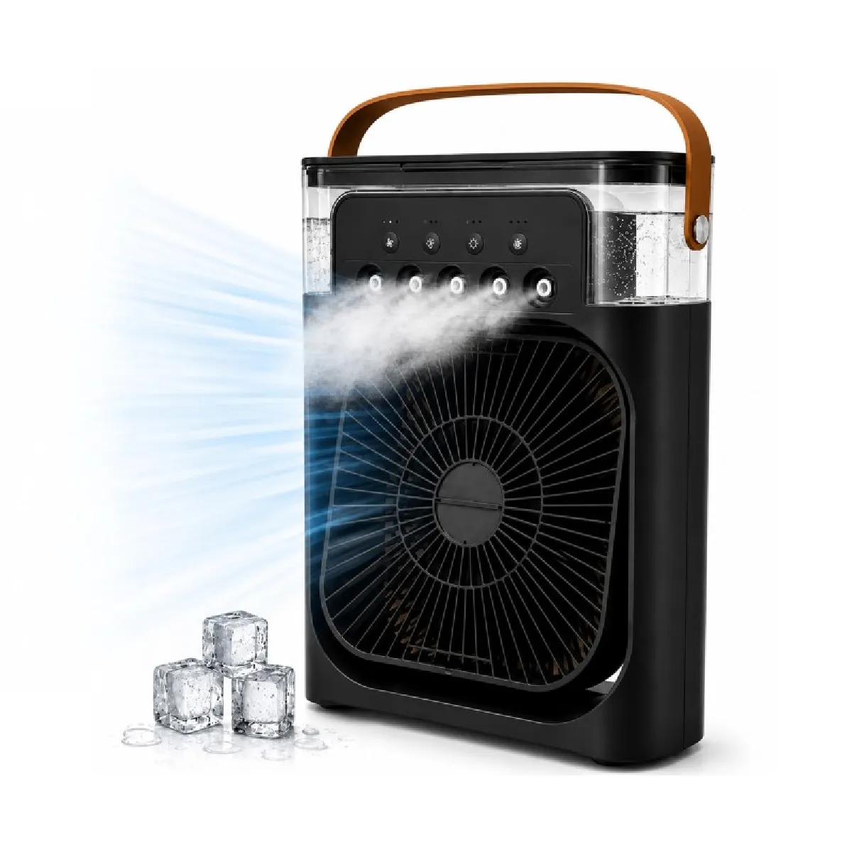 Ventilateur Brumisateur De Table - Usb-c Et Led