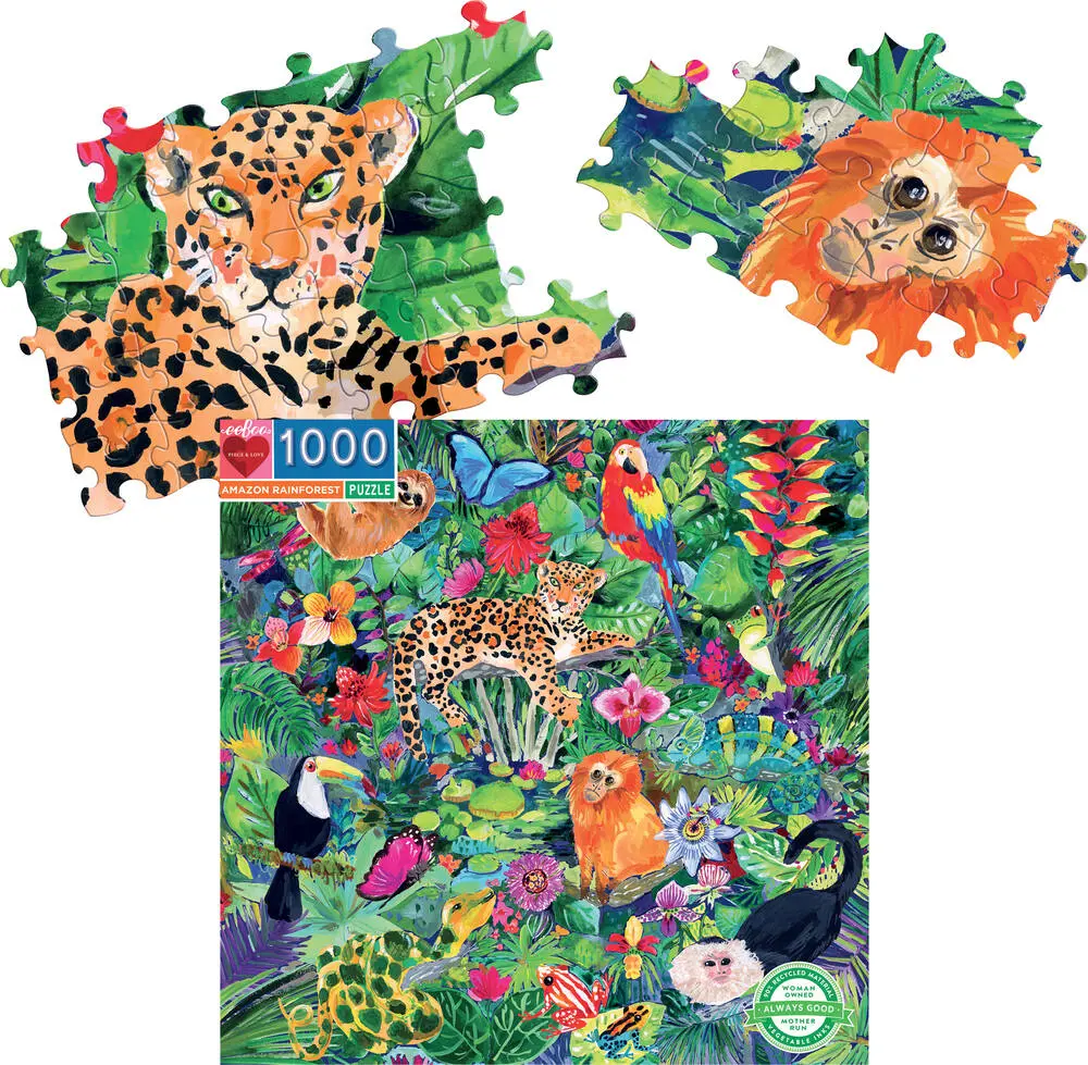 Puzzle Eeboo Amawon Rainforest 1000 Pièces