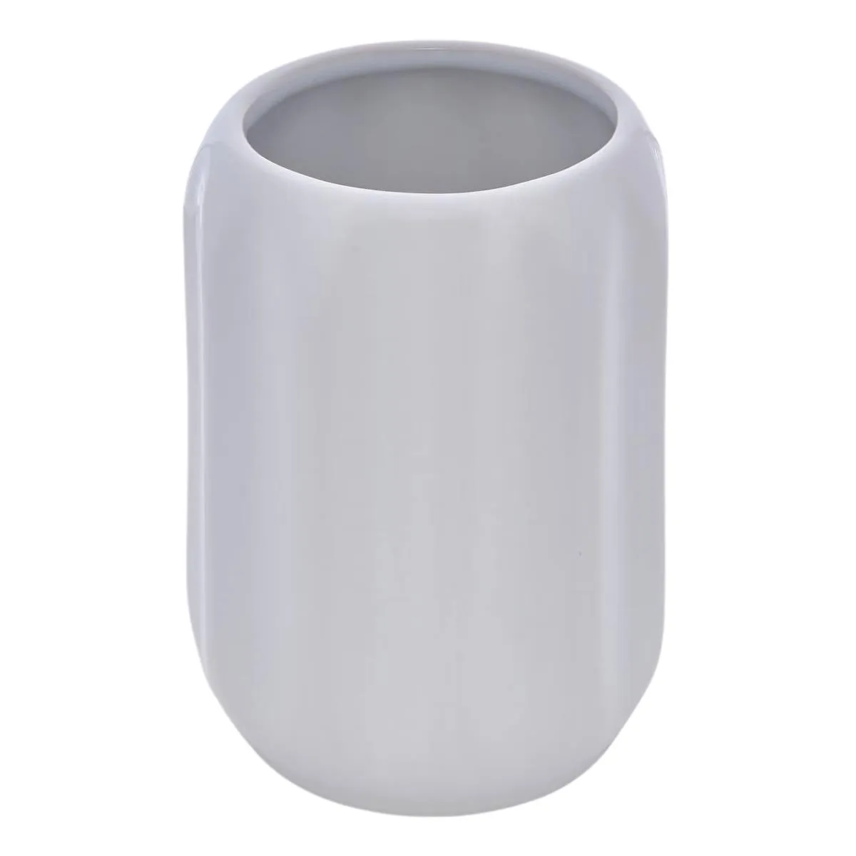 Porte-brosse À Dents Colorama En Céramique D.8xh.12cm Blanc - 5five