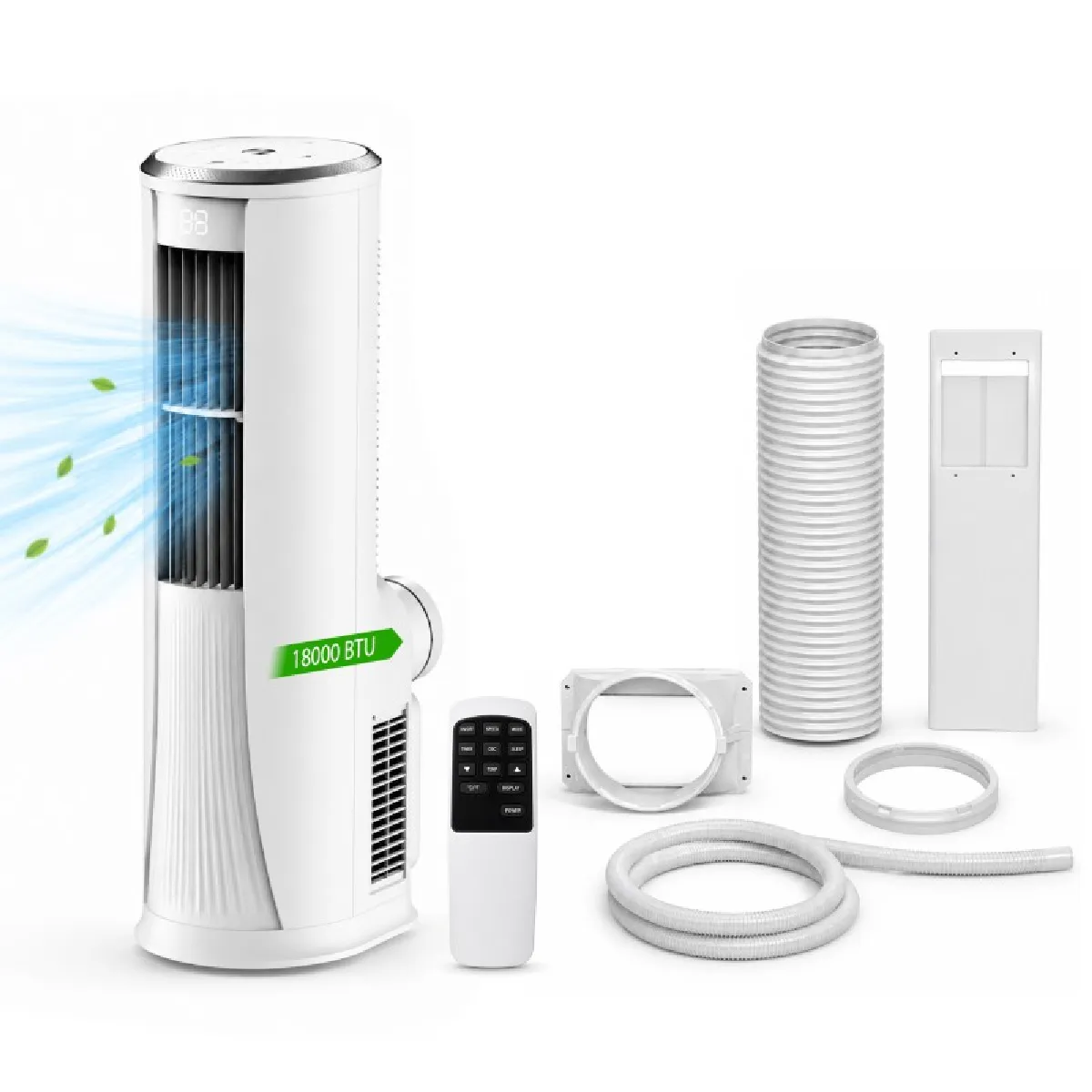 Climatiseur Mobile - 18000 Btu/h - 3 Vitesses - Mode Sommeil