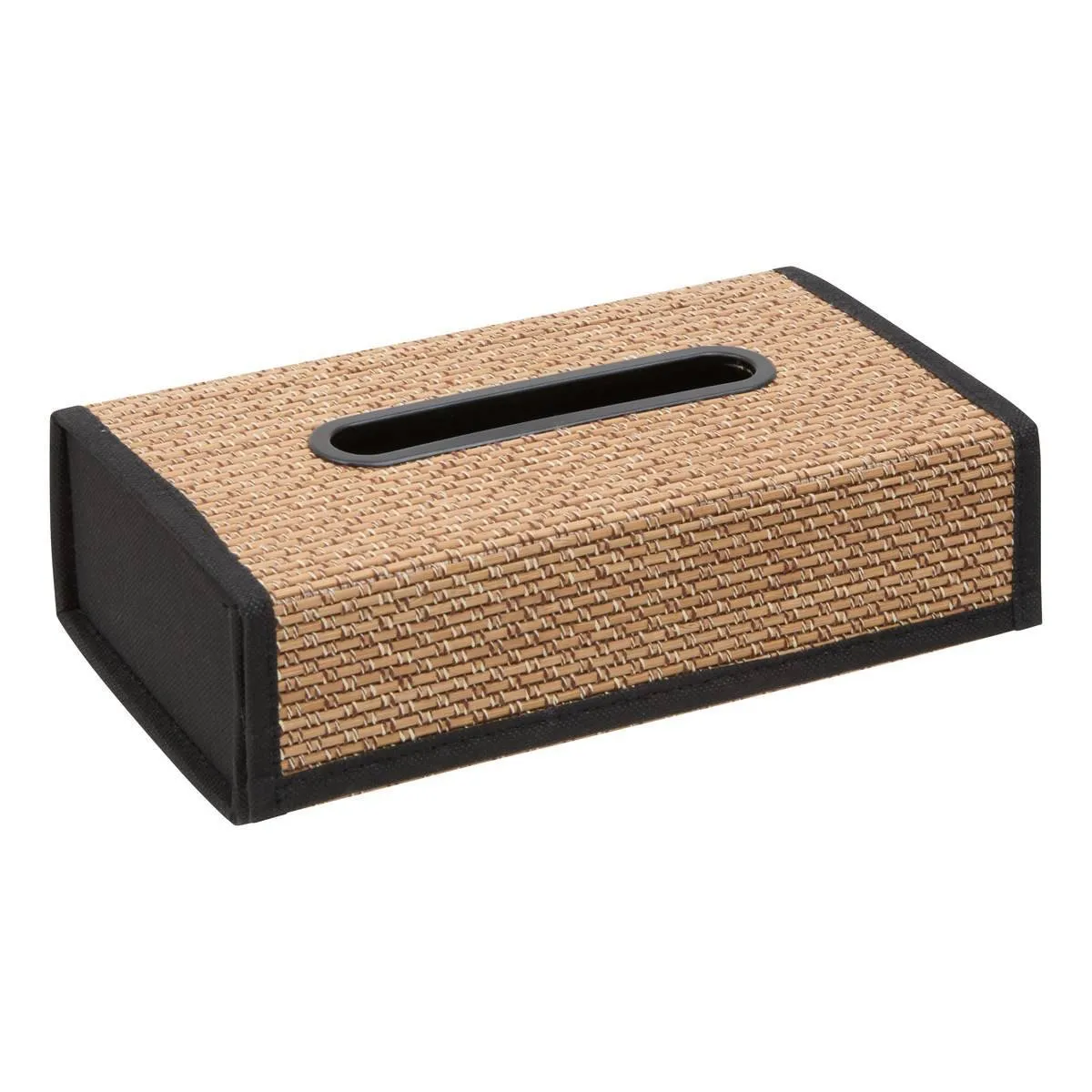Boîte À Mouchoirs Texturée Stemy 14x26cm Noir - 5five