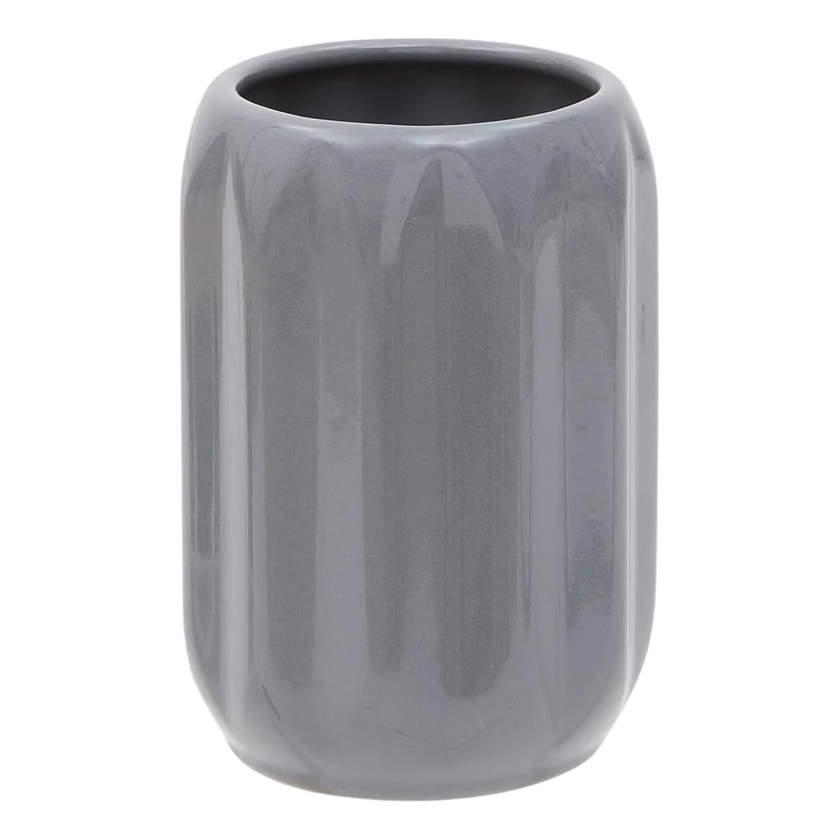 Porte-brosse À Dents Colorama En Céramique D.8xh.12cm Gris - 5five