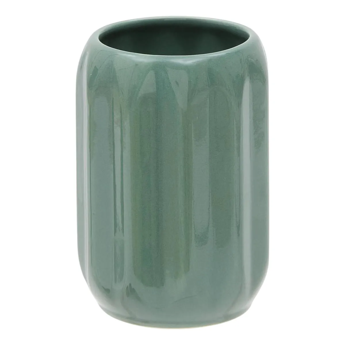 Porte-brosse À Dents Colorama En Céramique D.8xh.12cm Vert Ficus - 5five
