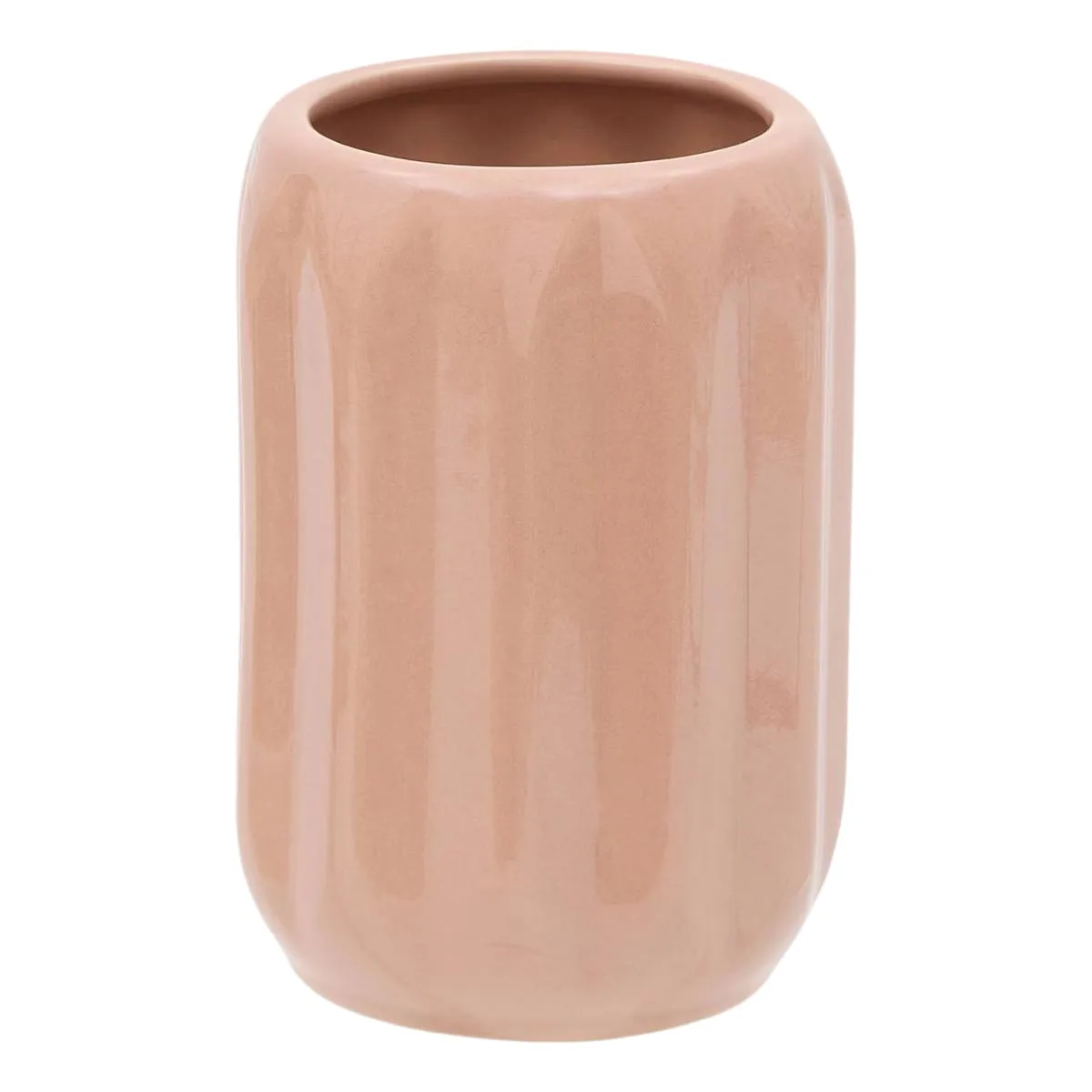 Porte-brosse À Dents Colorama En Céramique D.8xh.12cm Rose - 5five