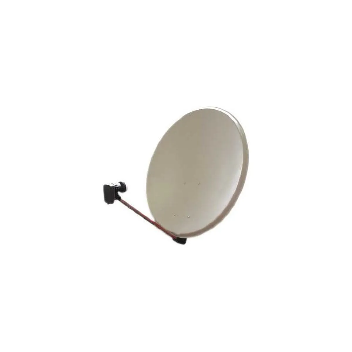 Parabole Acier 85cm Creme 2 Brides - Avec Lnb Servimat Kl80