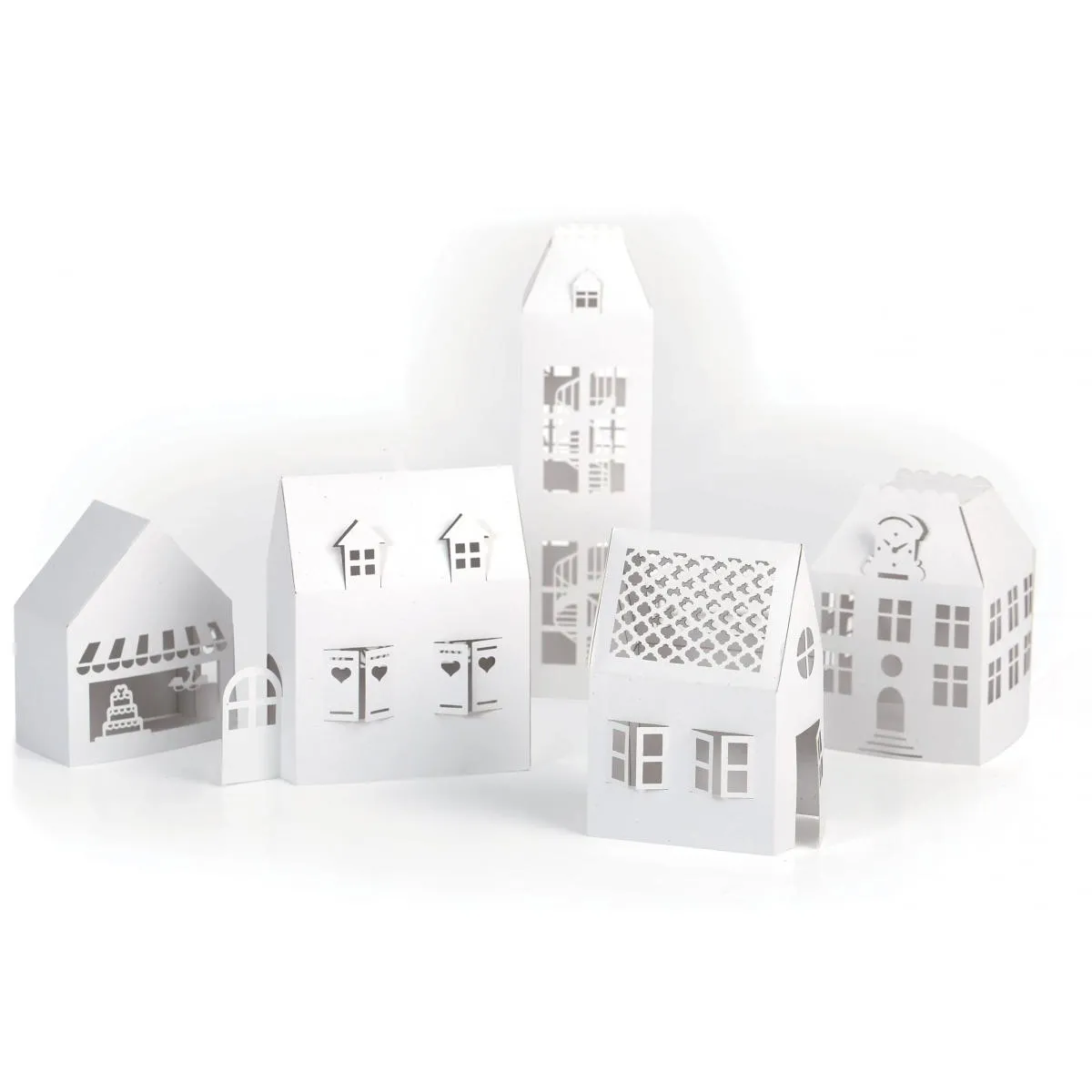 Maison Décorative Graine_creative Lot De 5 Multicolor Autre(s) Matière(s)
