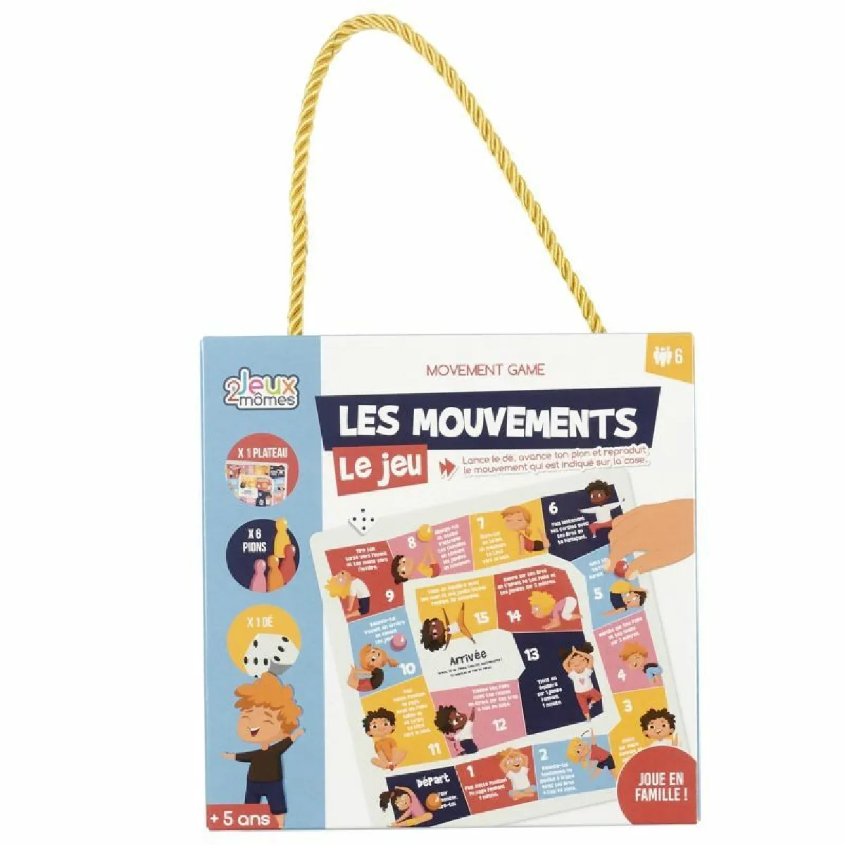 Jeu Éducatif - Jeux 2 Momes - Mouvements - Éveil - Papier