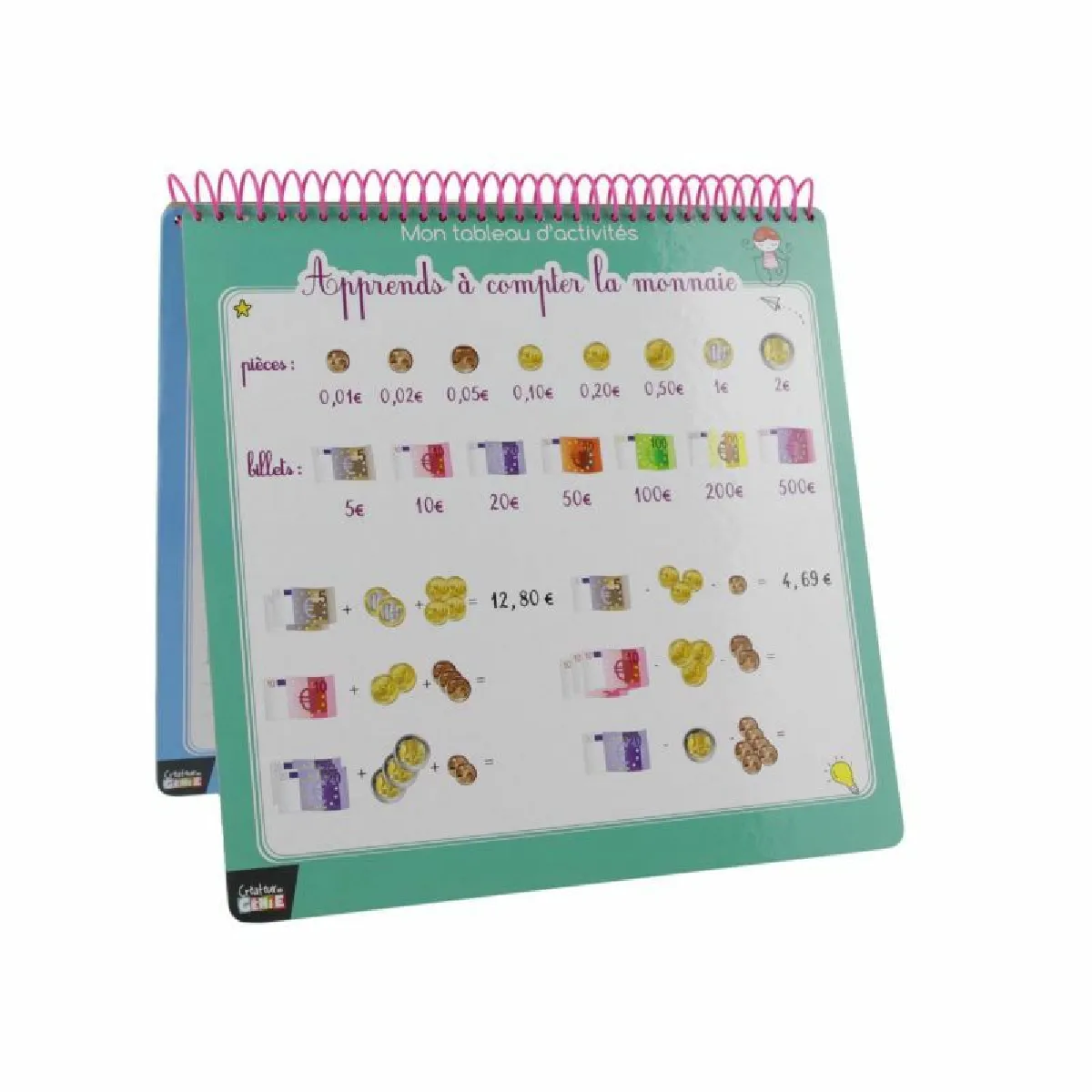 Cahier Éducatif - Jeux 2 Momes - Effaçable - Ultra-ludique - Multicolore