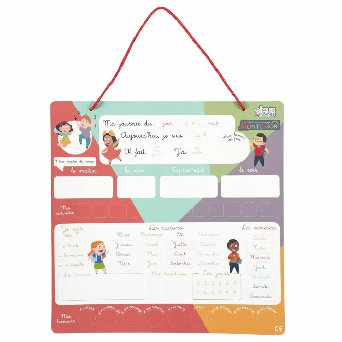 Jeu Éducatif - Jeux 2 Momes - Je Comprends Ma Journée - Multicolore