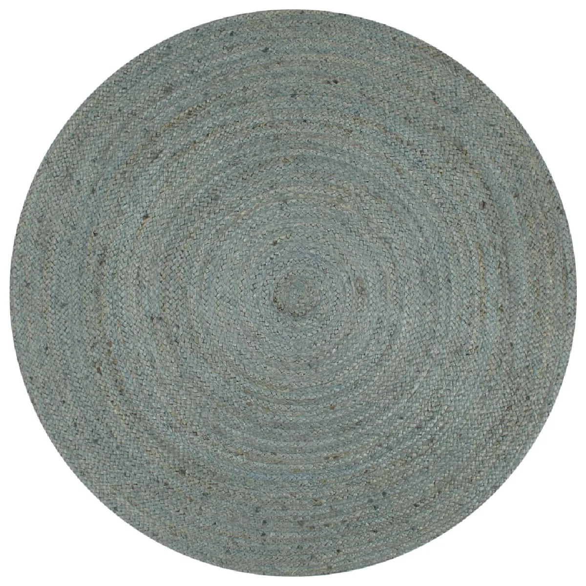 Tapis Fait À La Main Jute Rond 90 Cm Vert Olive Dec023463
