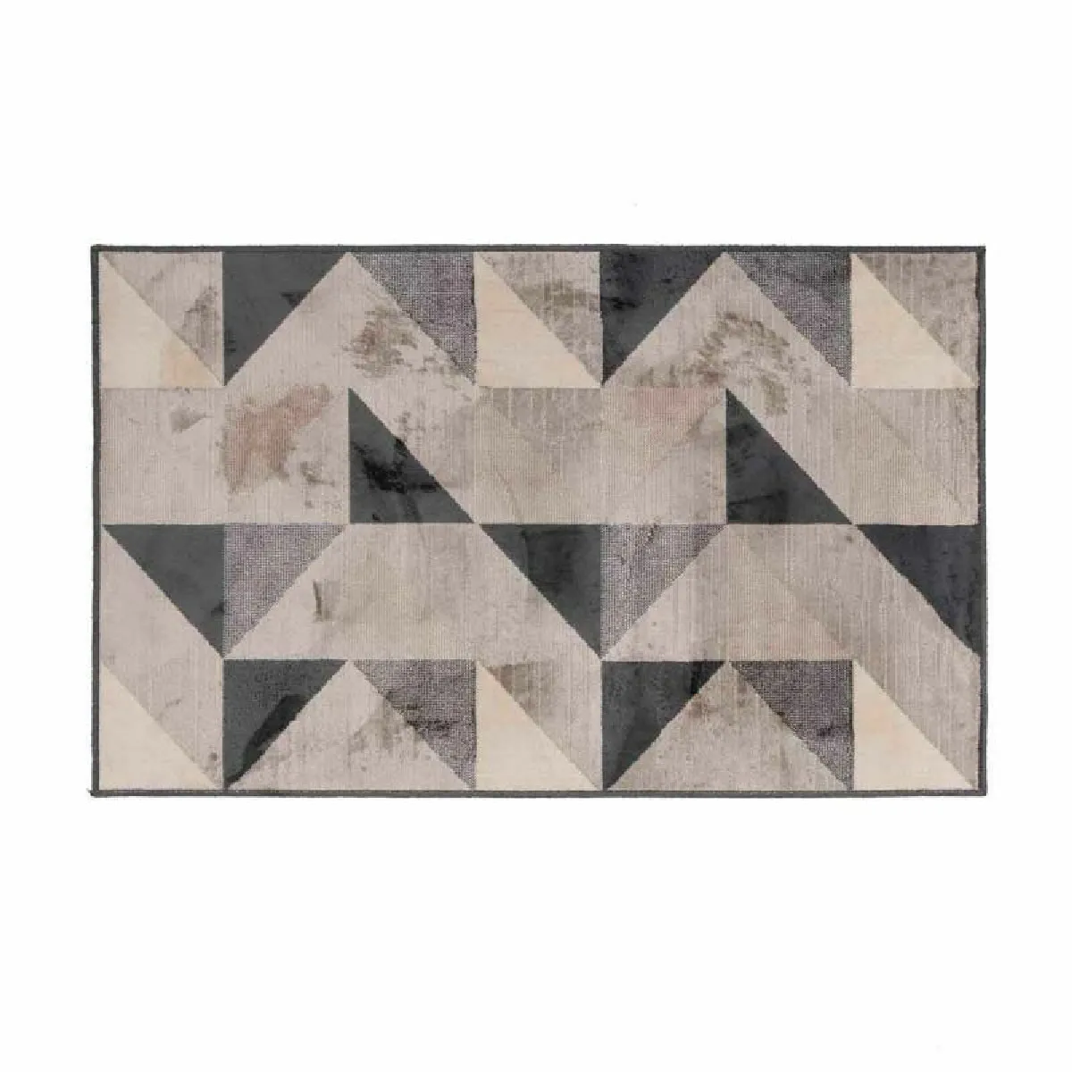 Tapis Déco Tissé "graphic" 68x110cm Naturel