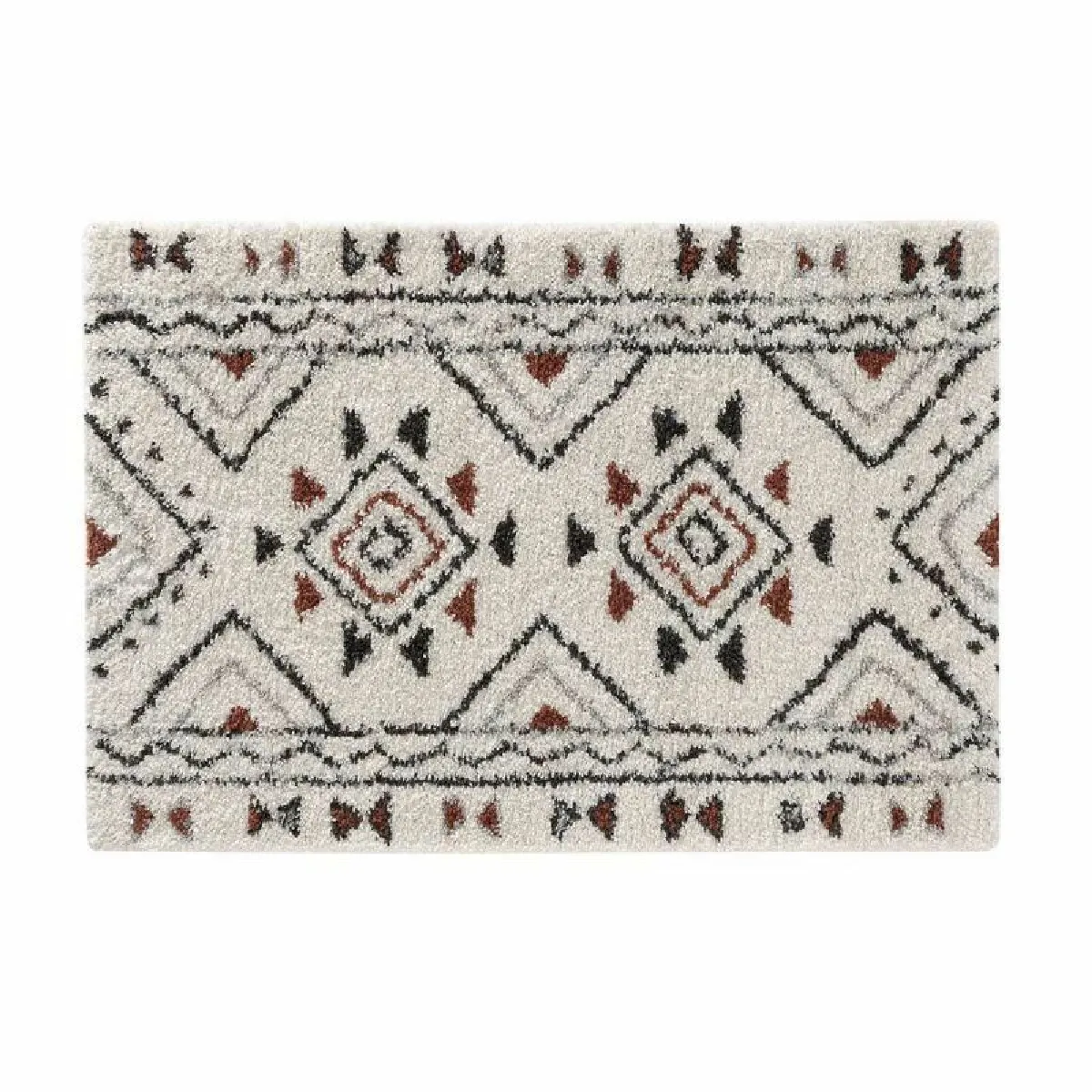 Tapis Déco À Motifs "saharienne" 120x170cm Beige
