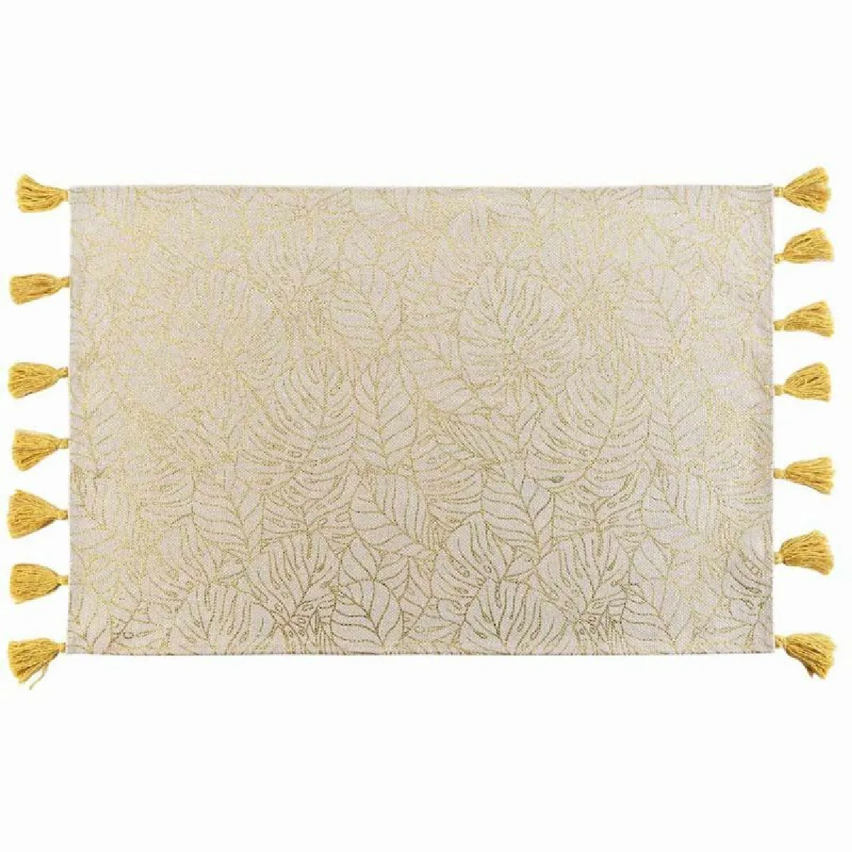Tapis Déco Imprimé "solea" 60x90cm Or