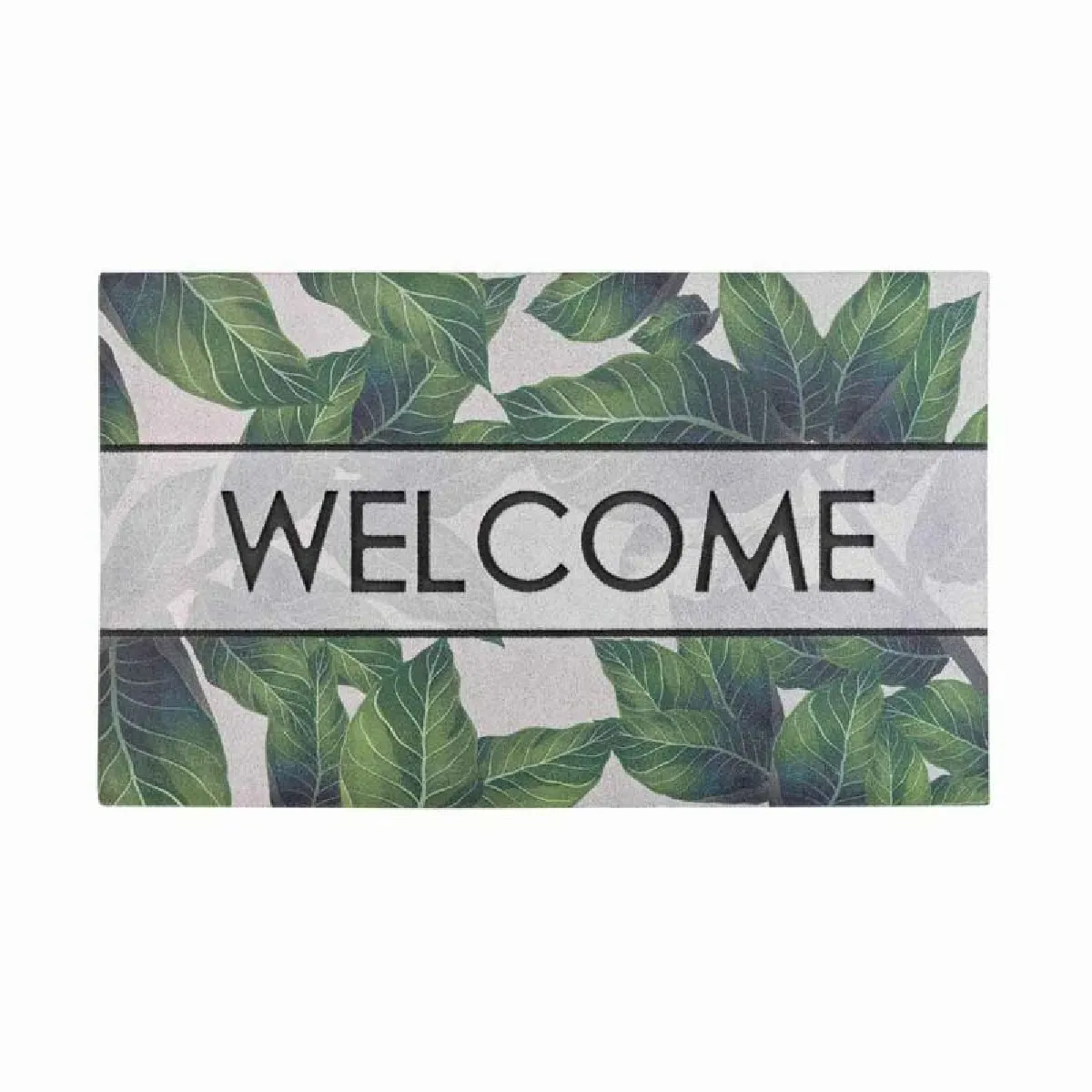 Tapis d'Entrée Déco "Janeiro" 45x75cm Vert