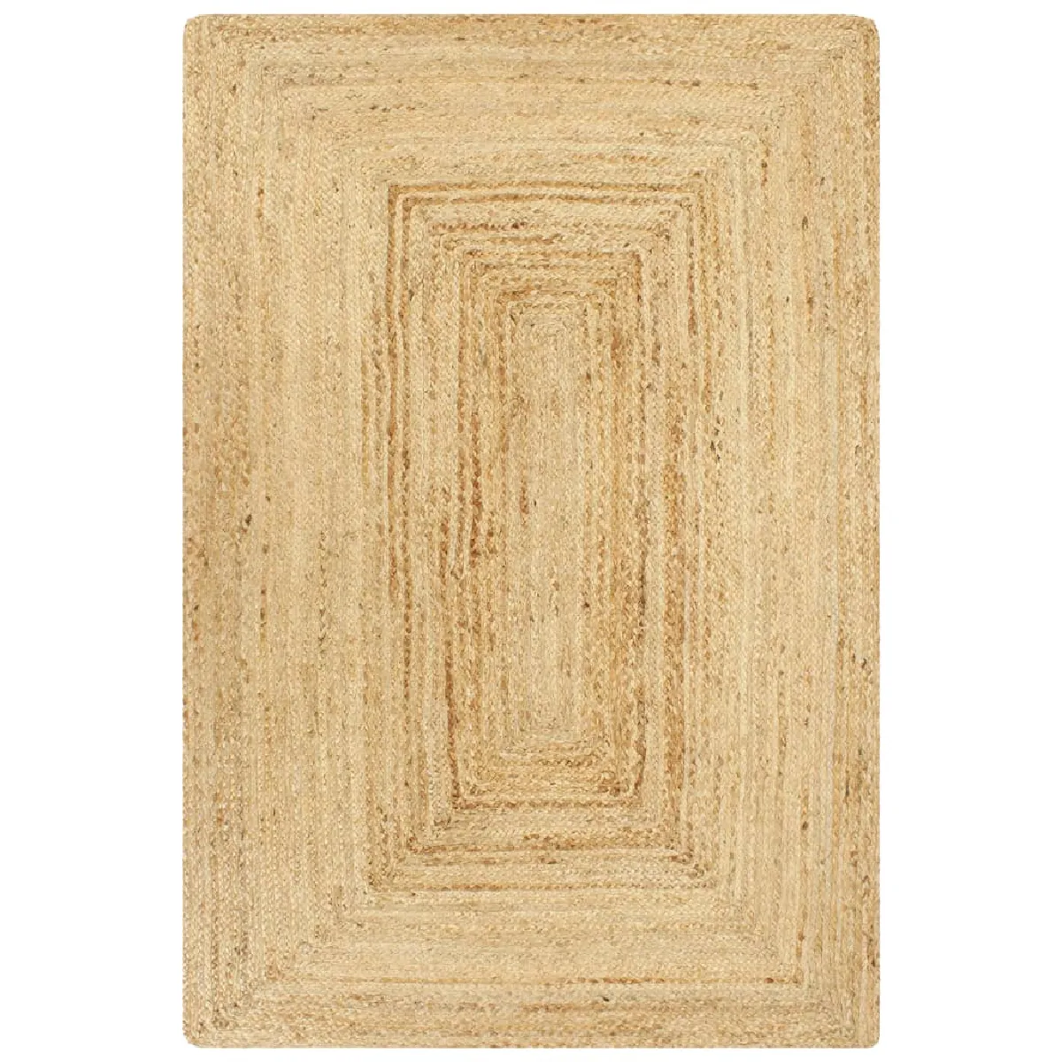 Tapis Fait À La Main Jute Naturel 80x160 Cm Dec023523