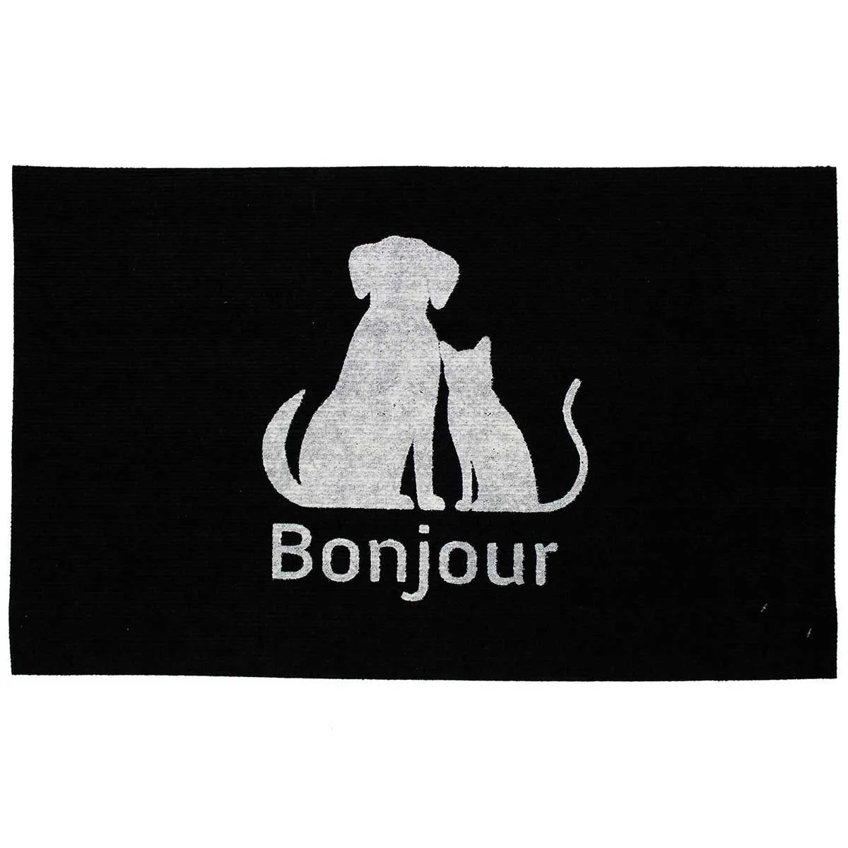 Tapis Imprimé Phosphorescent "benji" 45x70cm Noir