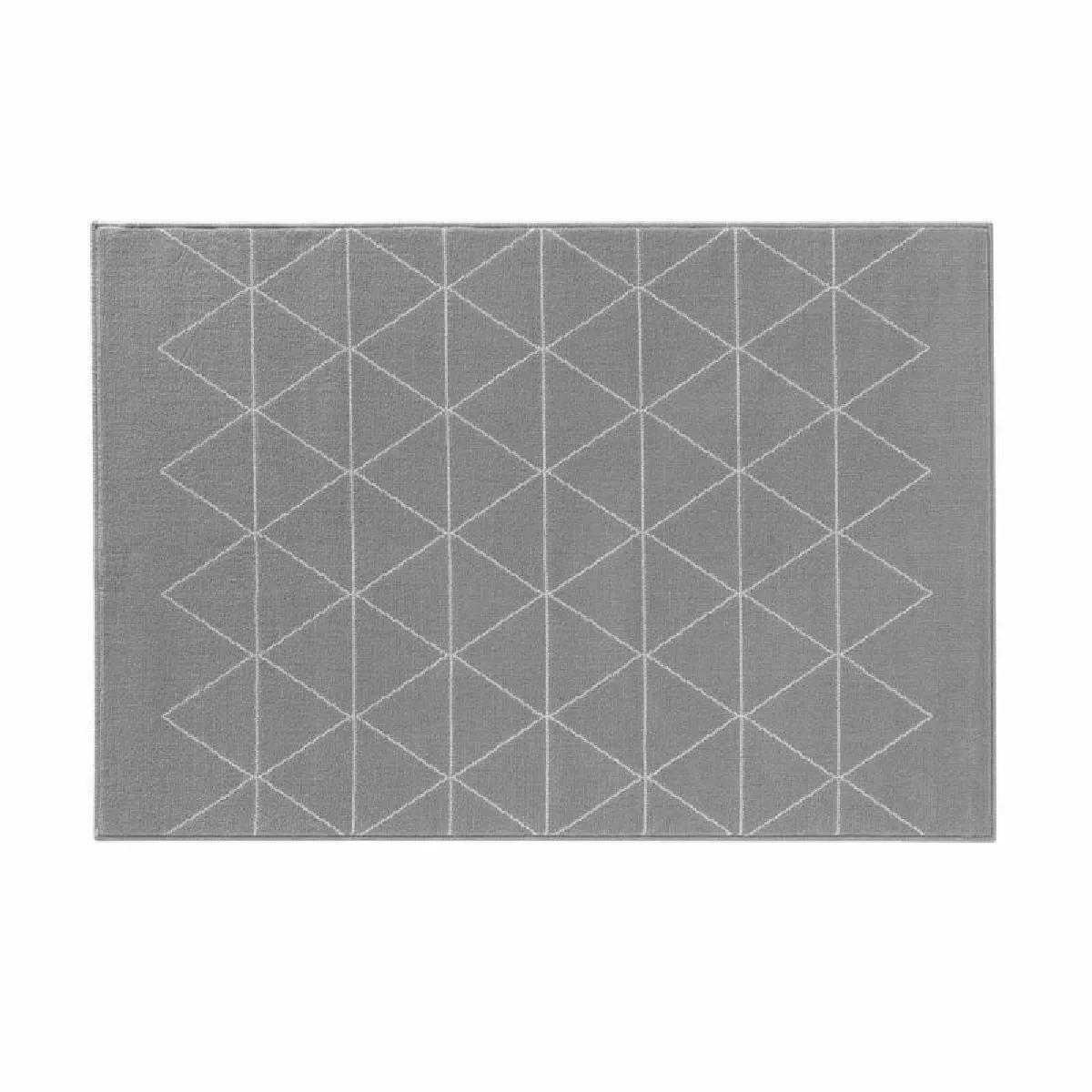 Tapis Tissé Imprimé "yvo" 120x170cm Gris
