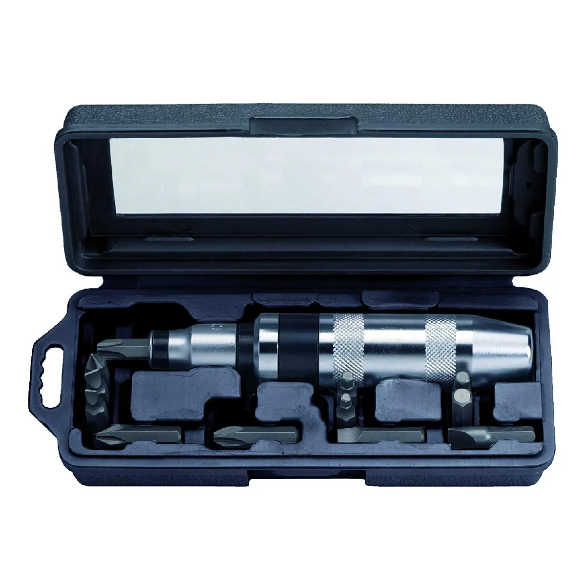 BAHCO - Jeu d'embouts 1/4" de Tvis à frapper pr vis à fente/PH/6 pans, 55x90x220mm -15pc