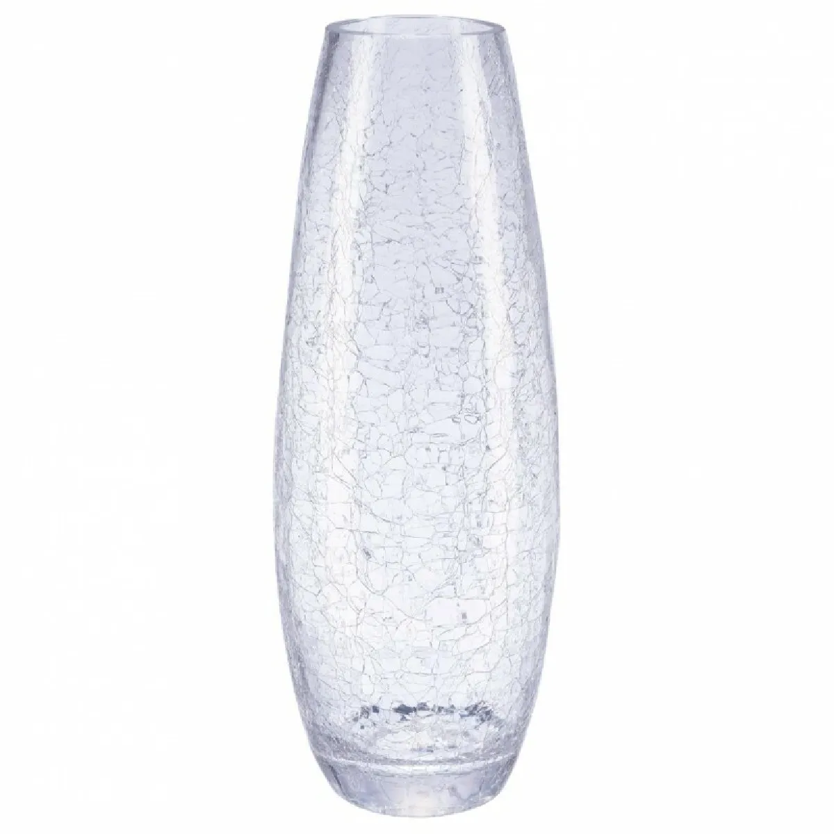 Vase bombé verre craquelé H40cm - Atmosphera Créateur d'intérieur