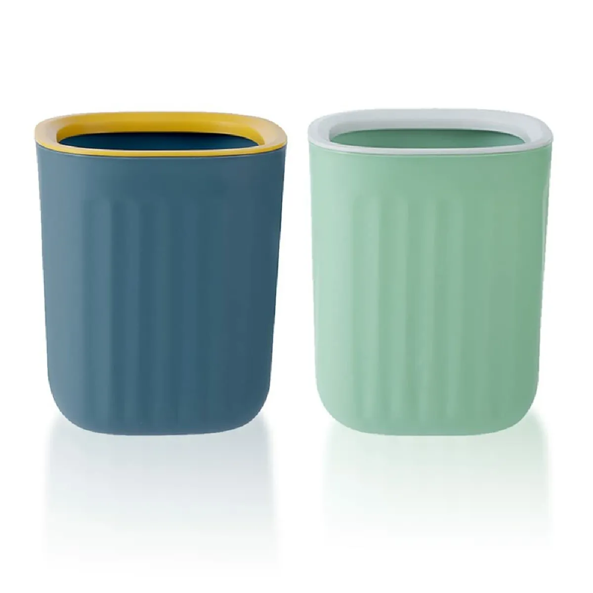 Paquet De 2 Poubelles De Bureau Sans Couvercle