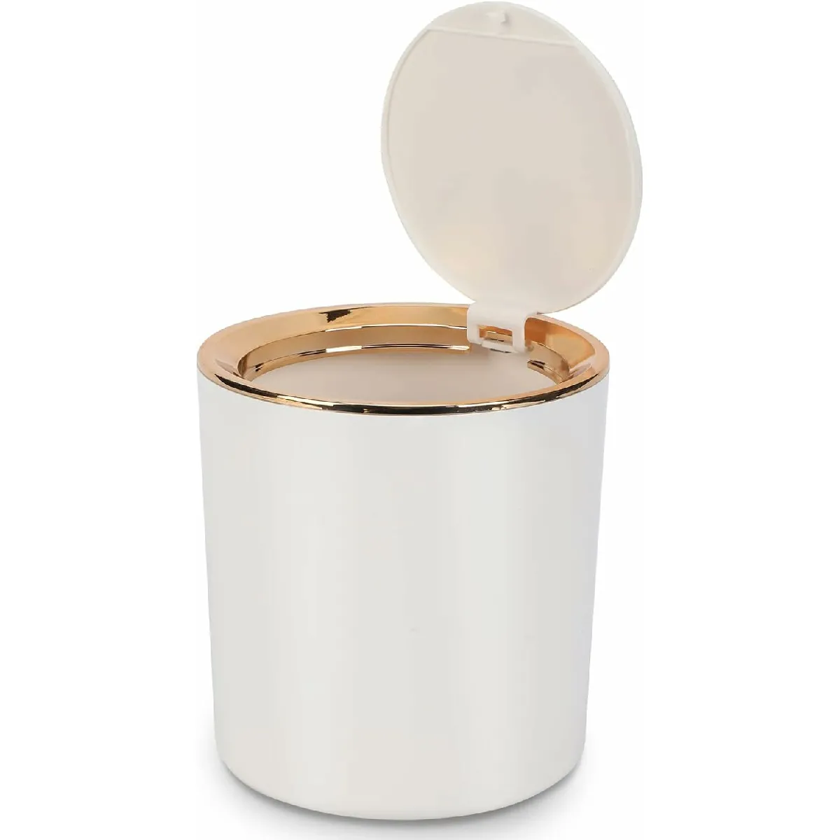 Poubelle De Table Avec Couvercle De 2,6l Blanc