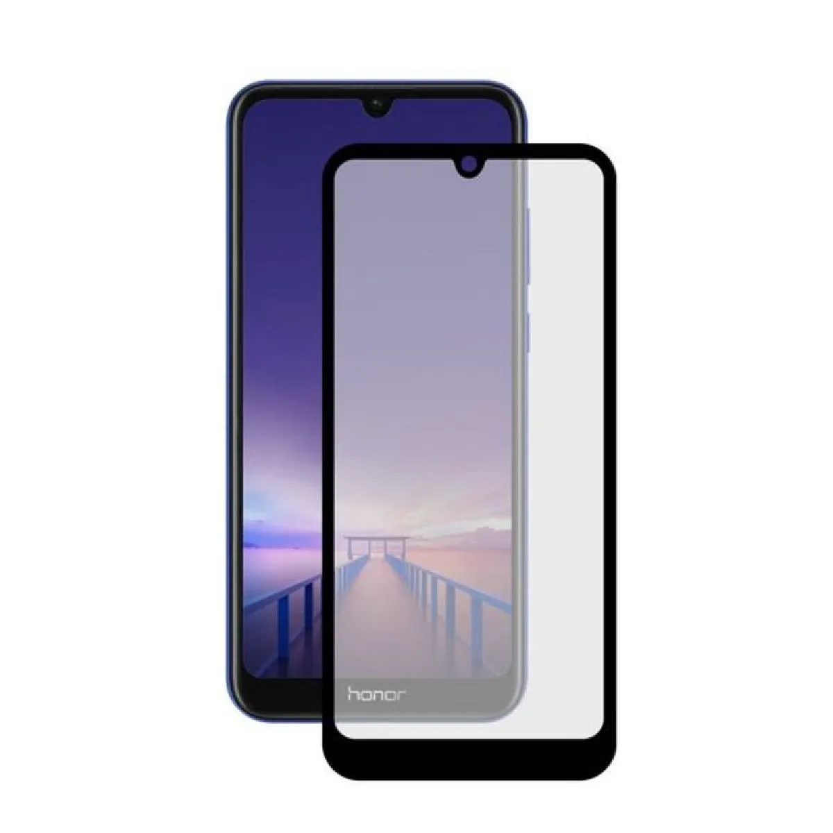 Film Protecteur En Verre Trempé Pour Téléphone Portable Honor 8a Ksix Extreme 2.5d Noir