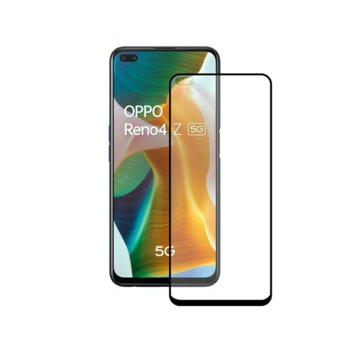 Film Protecteur En Verre Trempé Pour Téléphone Portable Oppo Reno 4z 5g Ksix Full Glue 2.5d